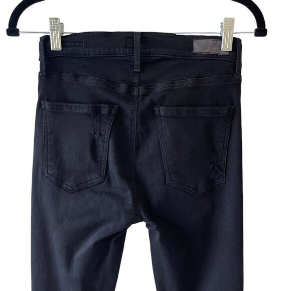 AGOLDE Size 27 Sophie High Rise Distressed Skinny Jean Moonstruck Black - Picture 9 of 12